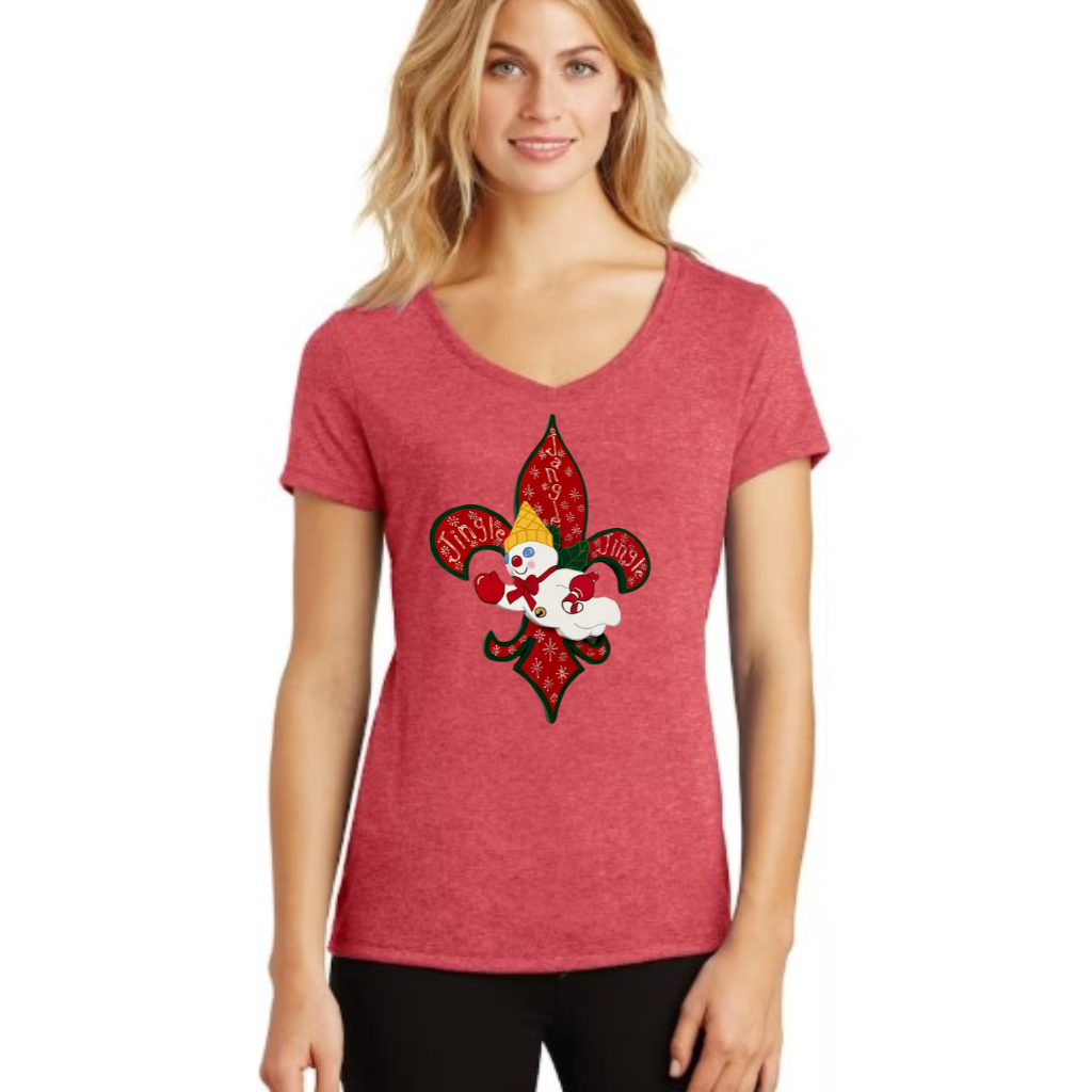 Mr. Bingle Vneck Women's Tee