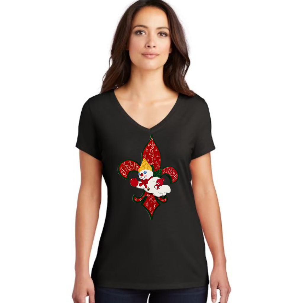 Mr. Bingle Vneck Women's Tee