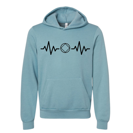 Narcotics Anonymous Heart beat Hoodie