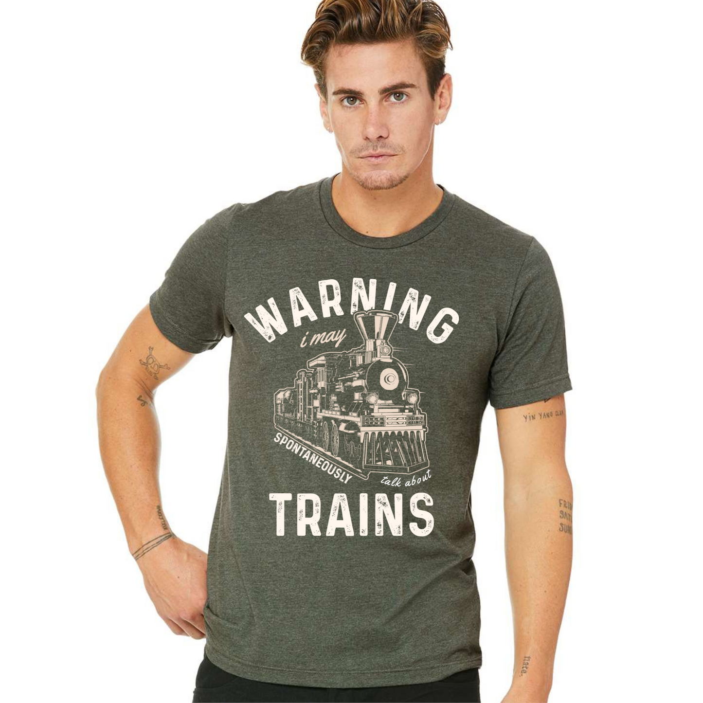 Warning I may Spontaneously Talk About Trains Shirt