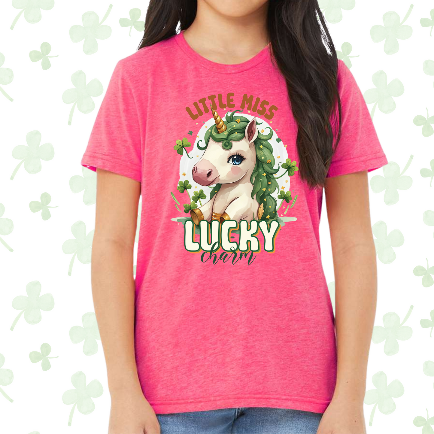 Little Miss Lucky Charm Shirt for kids