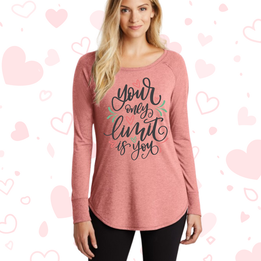 Your only limit is you with flowers shirt