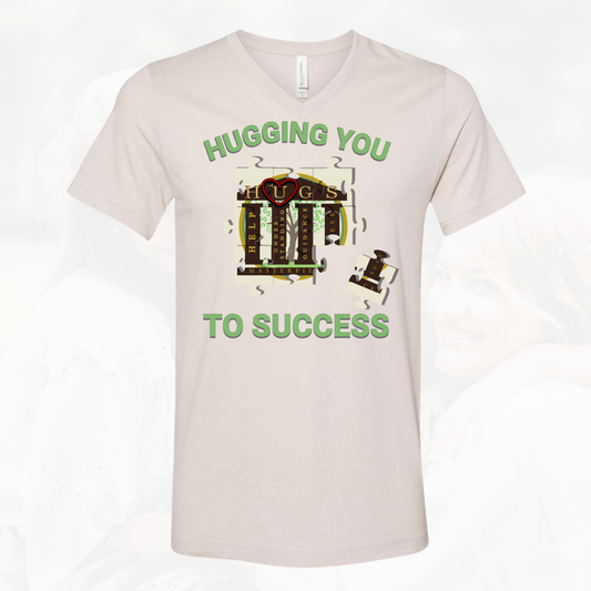 Hugging You To Success Unisex Vneck Shirt