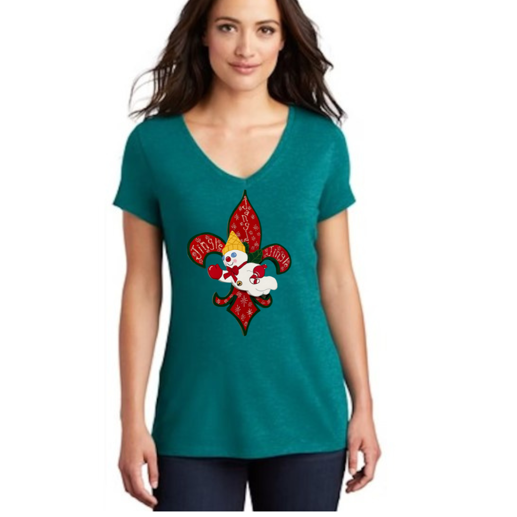 Mr. Bingle Vneck Women's Tee