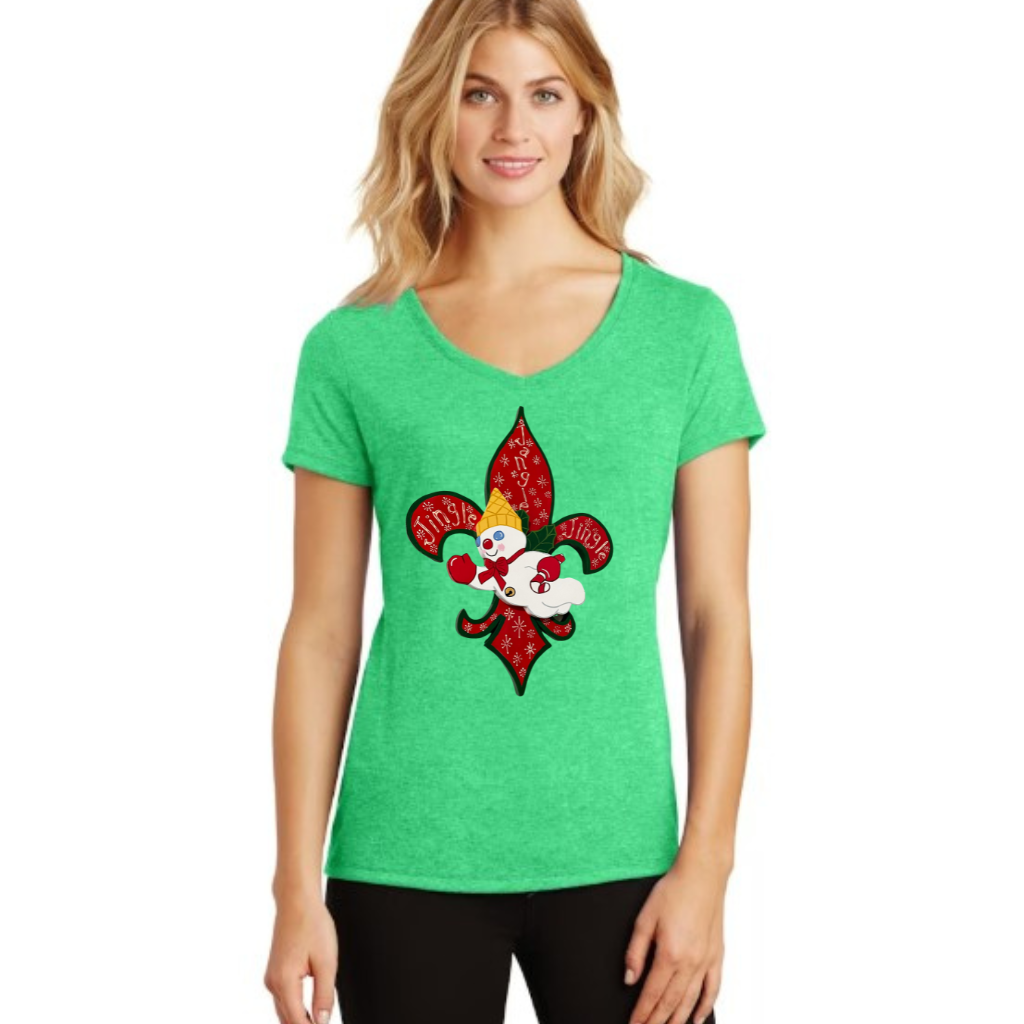 Mr. Bingle Vneck Women's Tee