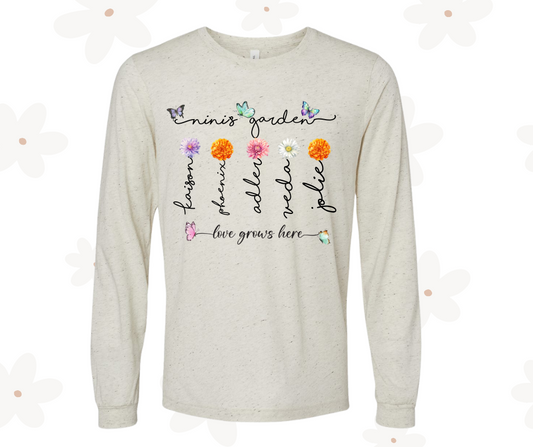 Nini's Garden Long Sleeve Tee