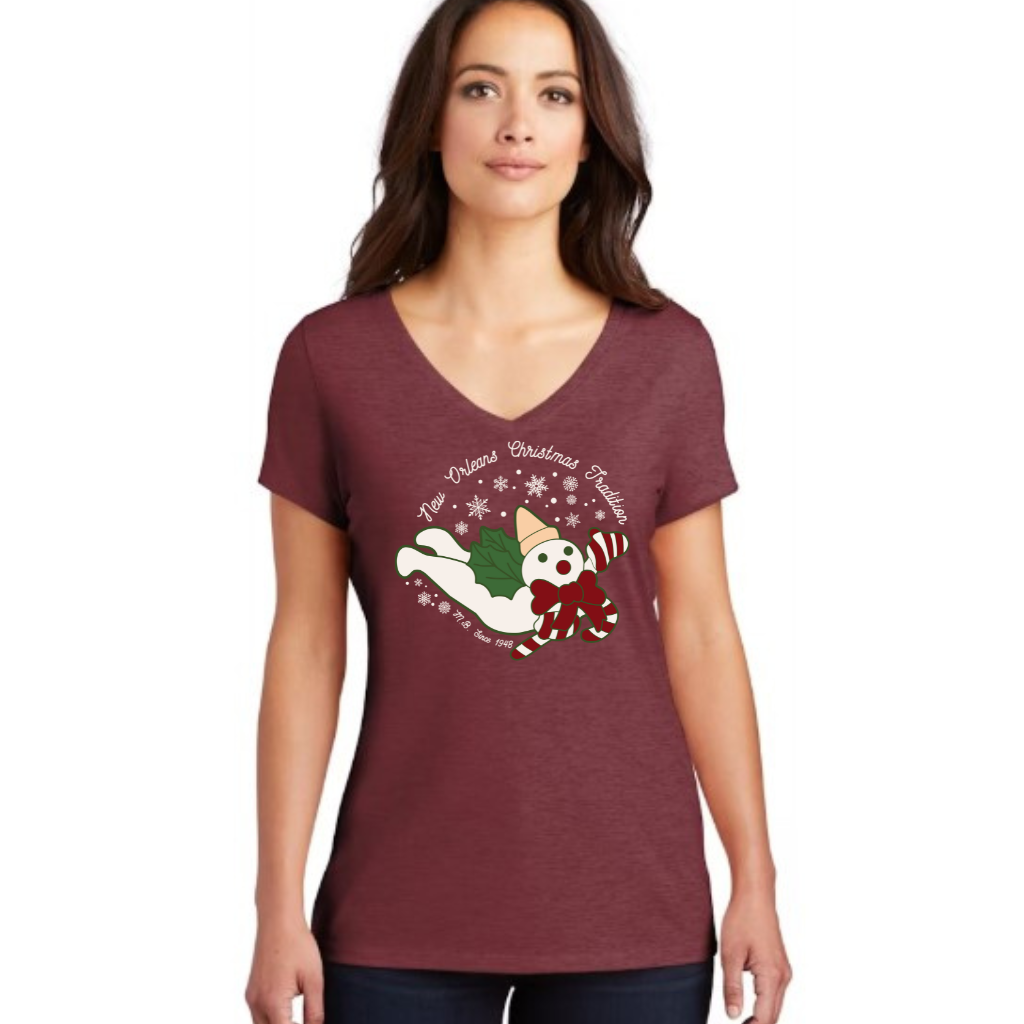 Mr. Bingle Vneck Women's Tee