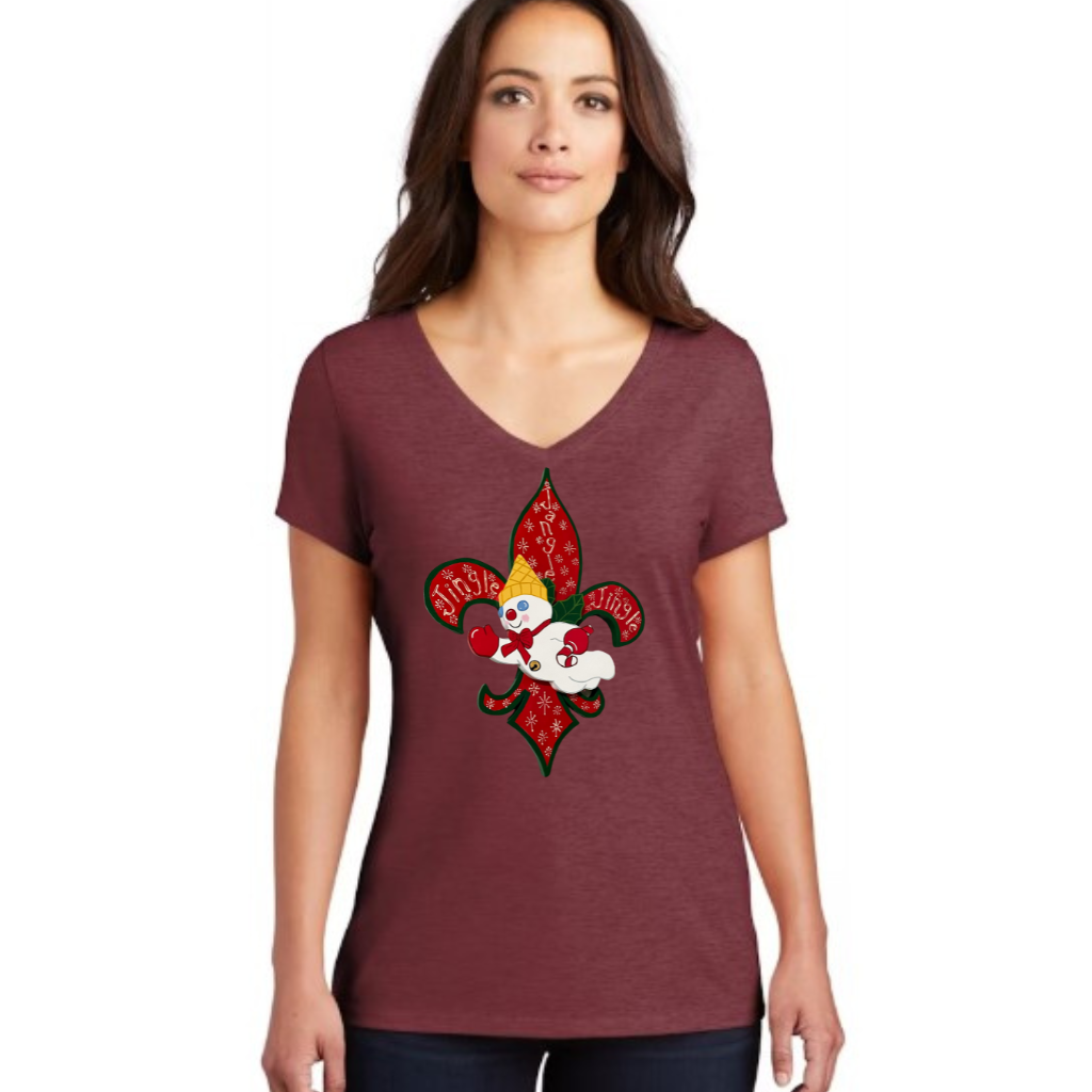 Mr. Bingle Vneck Women's Tee